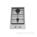 30cm Table de cuisson gaz encastrable avec plaques de cuisson 2 feux